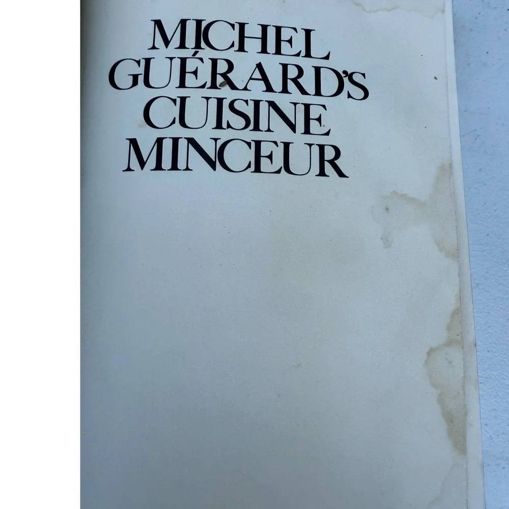 Michel Guerards Cuisine Minceur Hardcover Cookbook 1976 French Healthy Cooking